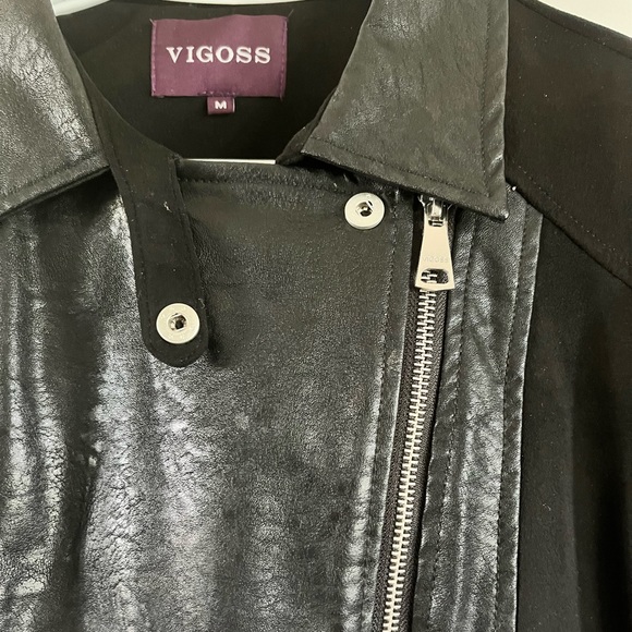 Womens Viggos Leather Jacket - Picture 3 of 5